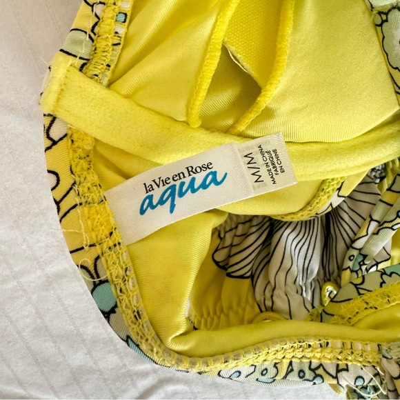 La Vie En Rose Aqua FIELDS OF FLOWERS Recycled Fibers Bralette Bikini - Picture 6 of 7